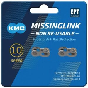 KMC Kettenverschlussglied MissingLink 10-fach EPT silber 1/2x11/128